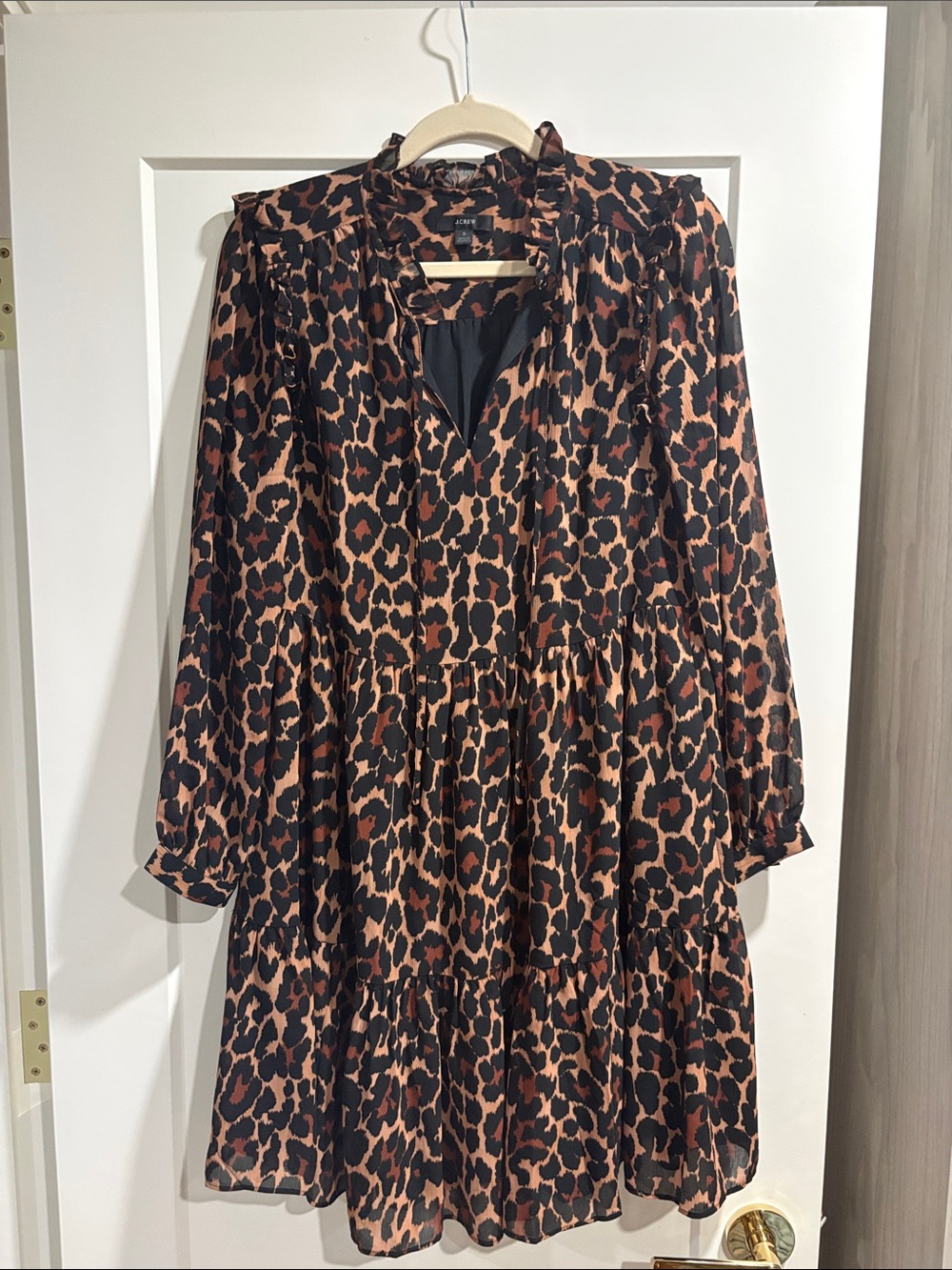 J. Crew leopard print dress size Small
